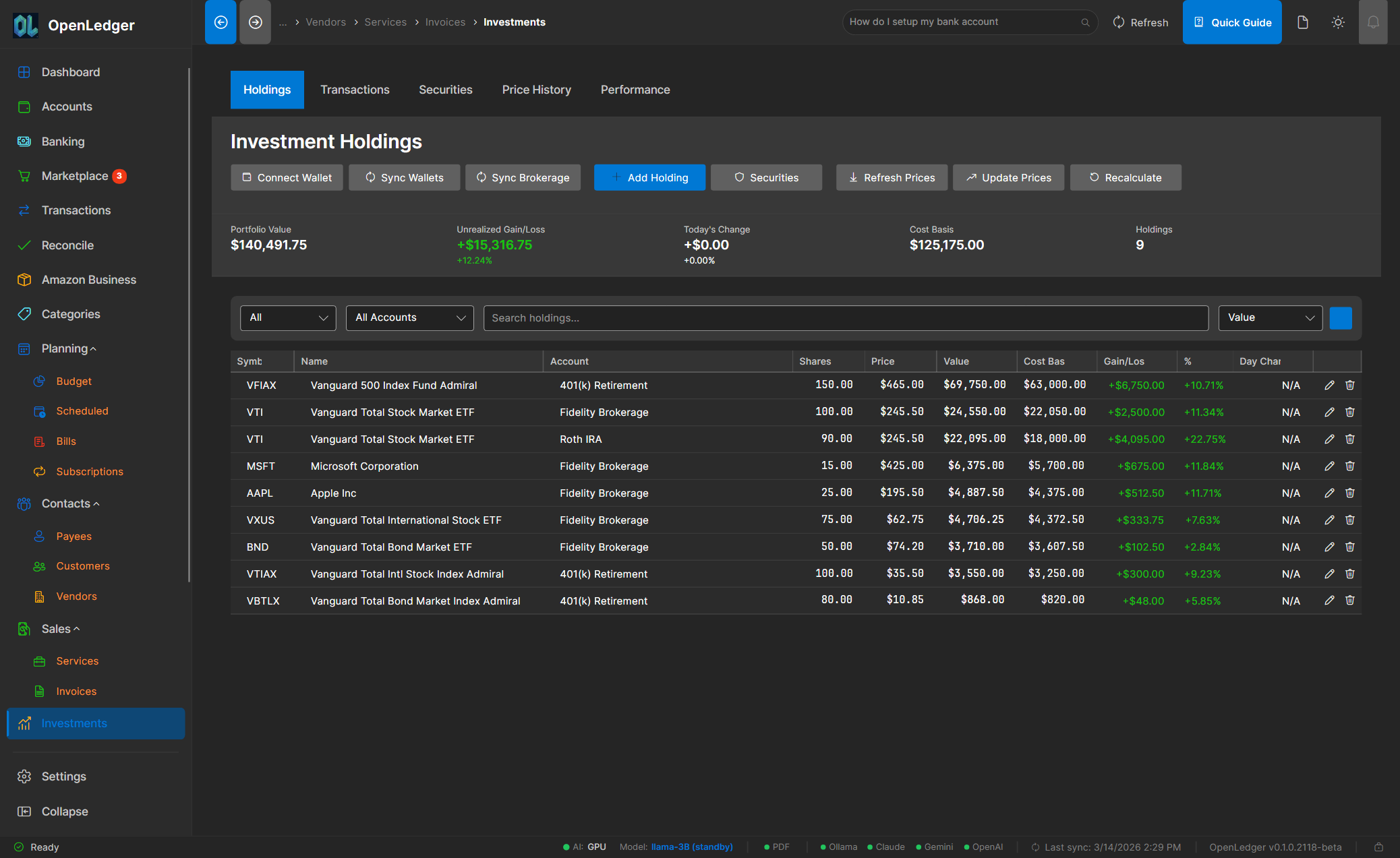 OpenLedger Investments