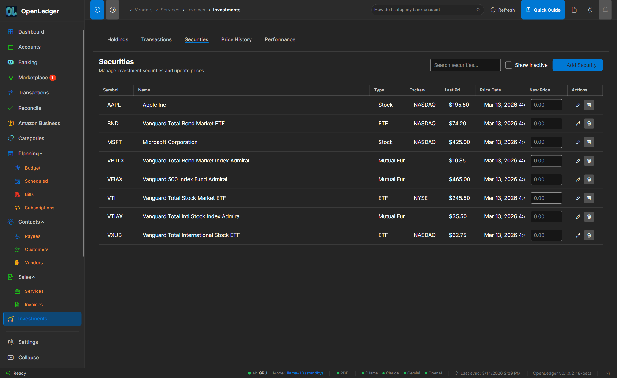 OpenLedger Investments
