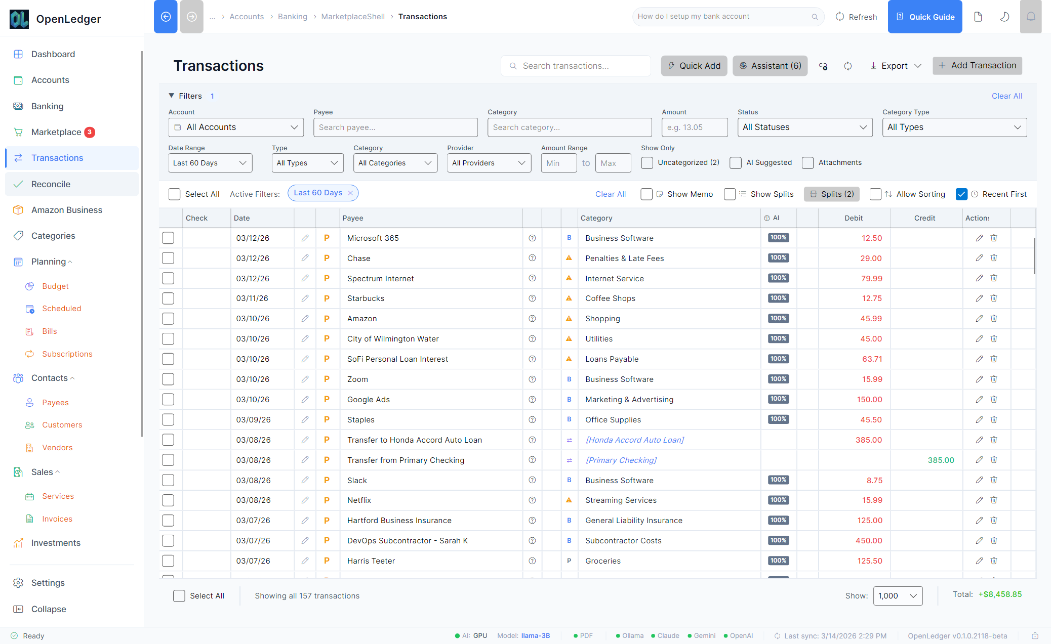 OpenLedger Transactions